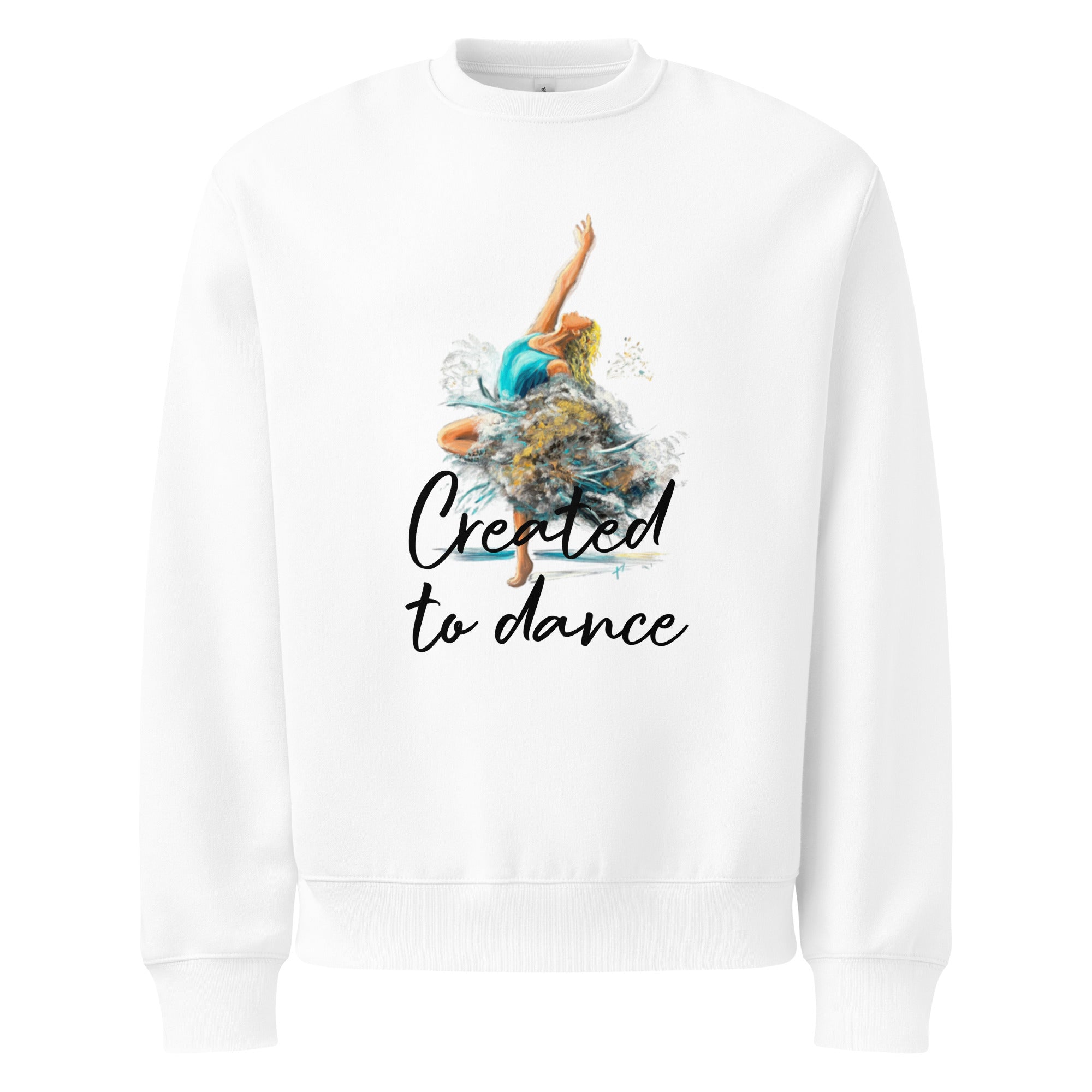 Created to Dance (on black text) - Oversized Sweatshirt