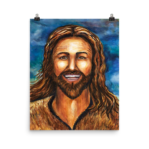 "Happy Jesus" - Prophetic Art Print