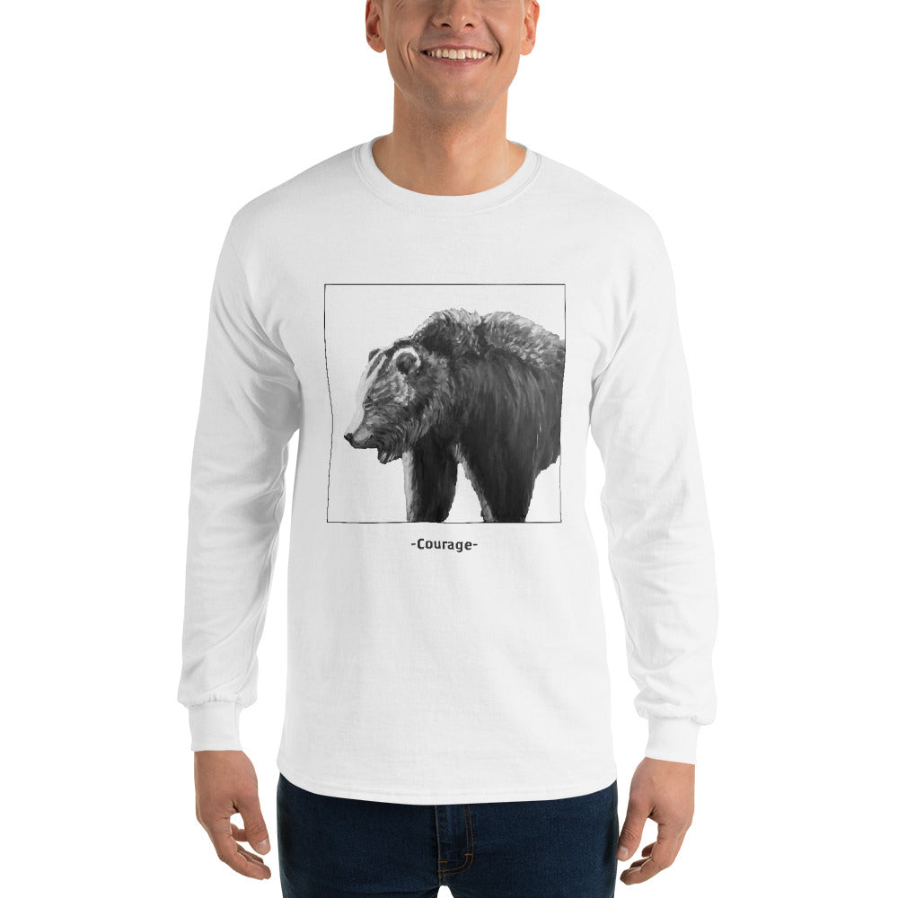 Courage - BW - Long sleeve