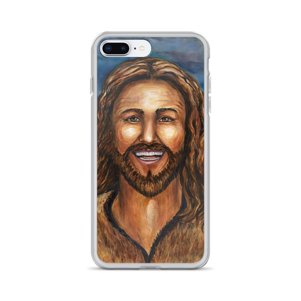 "Happy Jesus" iPhone Case